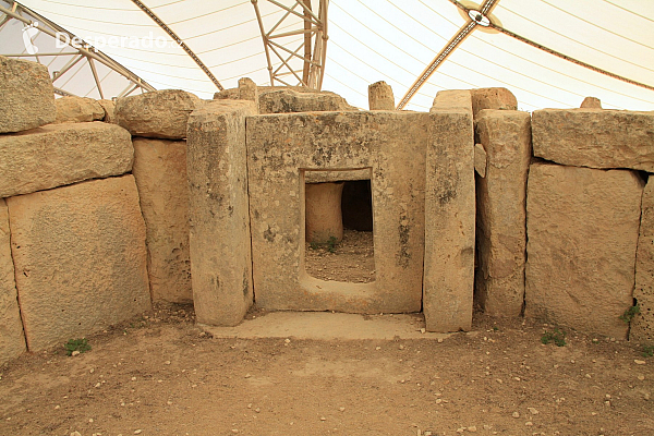 Megalitický stavby v Mnajdra (Malta)