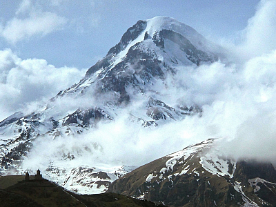 Ohromující hora Kazbek (Gruzie)