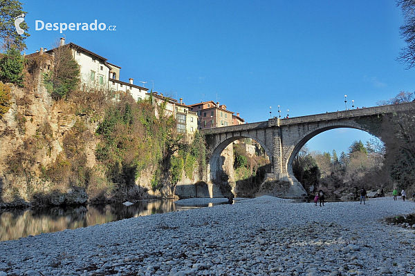 Ponte del Diavolo v Cividale del Friuli (Itálie)