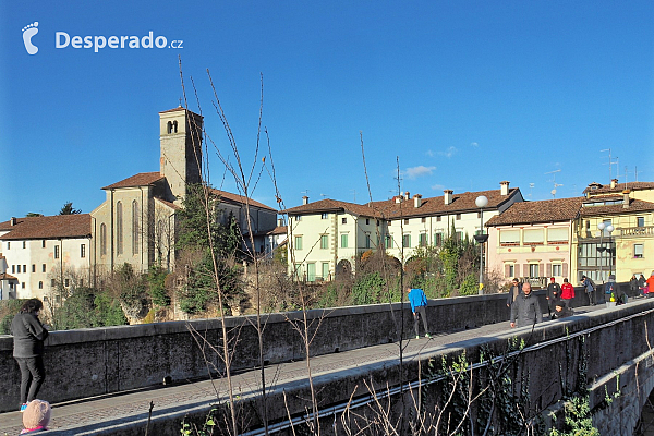 Ponte del Diavolo v Cividale del Friuli (Itálie)