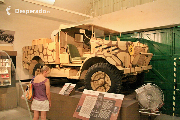 Válečné muzeum v pevnosti St. Elmo ve Vallettě (Malta)