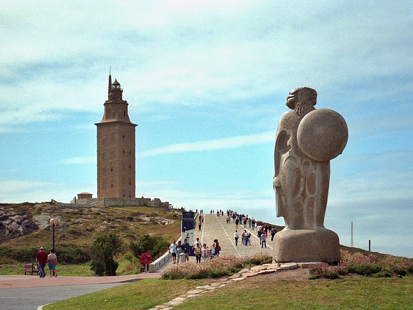 Herkulova věž  v La Coruña (Španělsko)