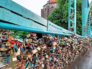 Most Tumski – zámky lásky (Vratislav - Polsko)