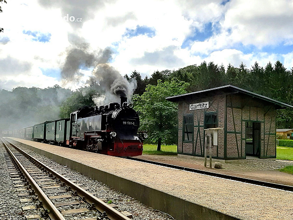 Jízda historickým parním vláčkem (Rujána - Německo)