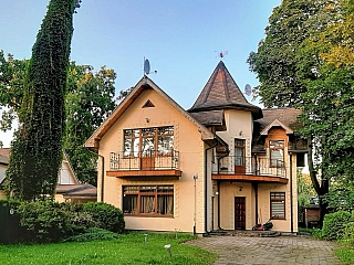 Charakteristická lotyšská architektura (Jūrmala - Lotyšsko)