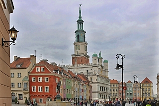 Hlavní náměstí s kupeckými domy v Poznani (Polsko)