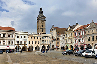 Černá věž v Českých Budějovicích (Česká republika)