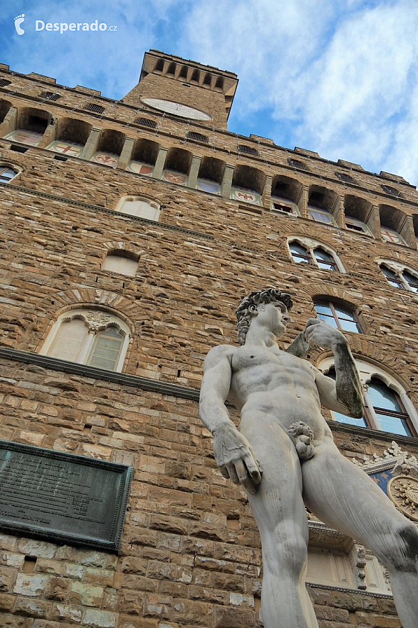 Palazzo Vecchio (radnice) ve Florencii (Itálie)