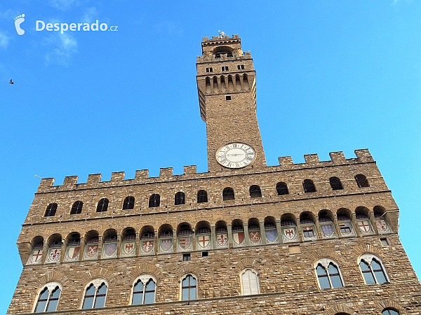 Palazzo Vecchio (radnice) ve Florencii (Itálie)