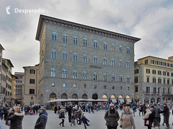 Náměstí Piazza della Signoria ve Florencii (Itálie)