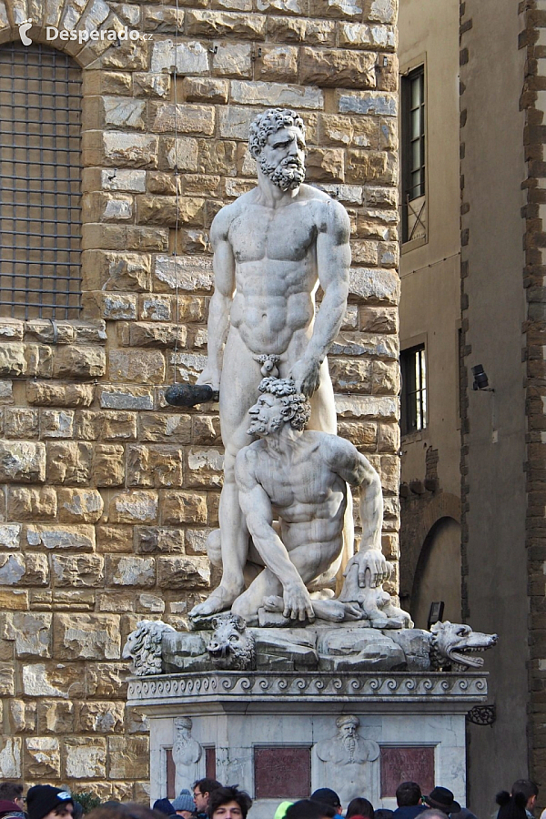 Palazzo Vecchio (radnice) ve Florencii (Itálie)