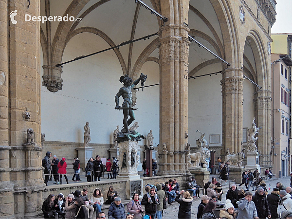 Náměstí Piazza della Signoria ve Florencii (Itálie)