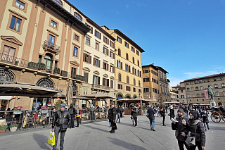 Náměstí Piazza della Signoria ve Florencii (Itálie)