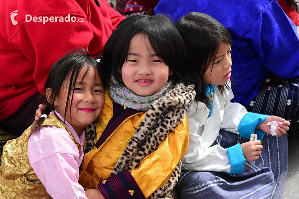 Spokojené bhútánské děti (Bhútán)