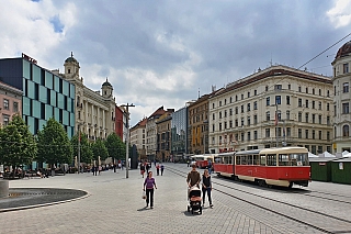 Centrem města je náměstí Svobody (Brno - Česká republika)