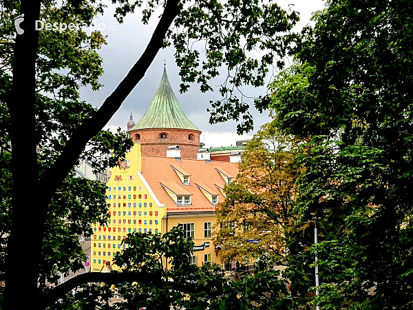 Výhled z Baštovního vrchu (Riga - Lotyšsko)