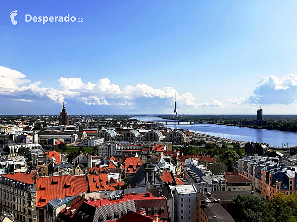 Vyhlídka z věže kostela sv. Petra (Riga - Lotyšsko)