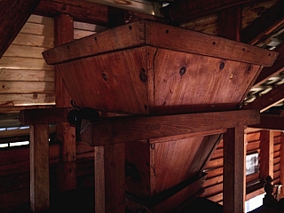 Interiér vodného mlyna v Kolárove (Slovensko)