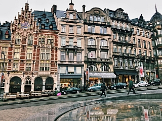 Domečky v Bruselu (Belgie)