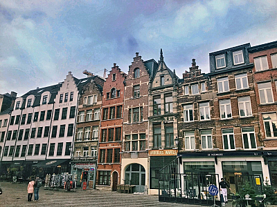Náměstí v Antverpách (Antverpy - Belgie)