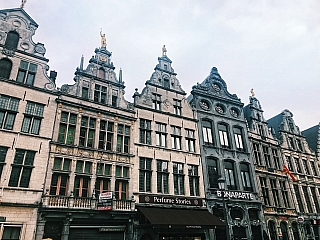 Velké náměstí v Antverpách (Belgie)