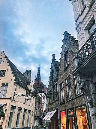 Ulička v Gentu (Belgie)