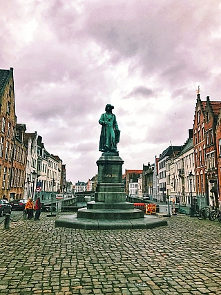 Náměstí Jana van Eycka (Bruggy - Belgie)