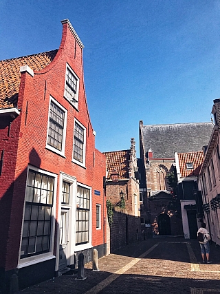 Typický nizozemský dům (Haarlem - Nizozemsko)