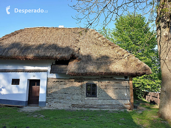 Skanzen lidových domků v obci Rymice na Kroměřížsku (Česká republika)