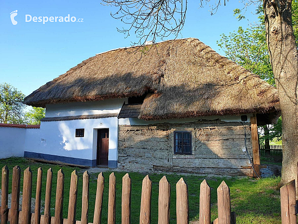 Skanzen lidových domků v obci Rymice na Kroměřížsku (Česká republika)