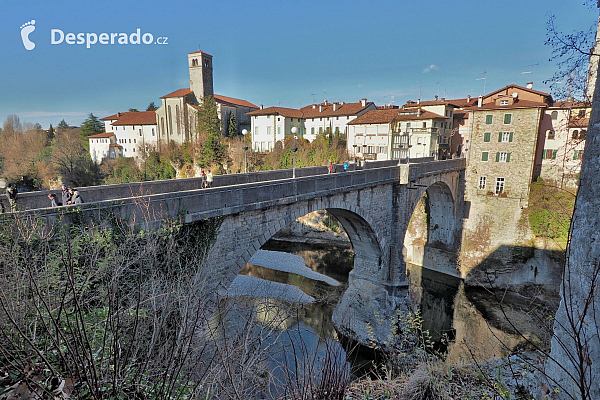 Ponte del Diavolo v Cividale del Friuli (Itálie)