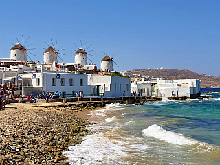 Mykonos je ostrov oblíbenými nejen řeckými turisty