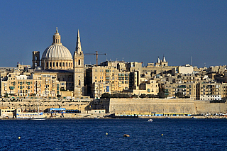Nejkrásnější pohled na Vallettu je ze Sliemy (Malta)