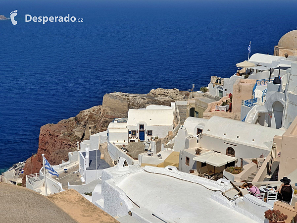 Oia na ostrově Santorini (Řecko)