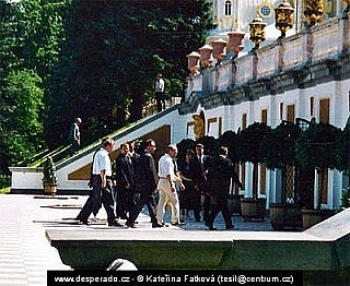 Prezident Putin v Petrodvorci (Rusko)