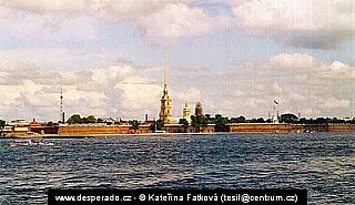 Petropavlovská pevnost v Petrohradu (Rusko)