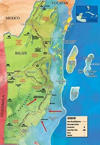 Mapa Belize