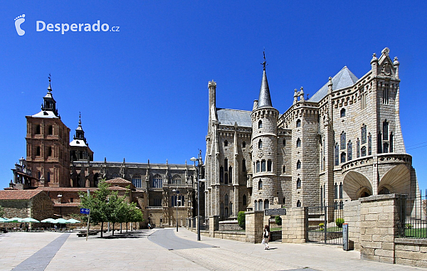 Biskupský palác ve španělském městě Astorga (León - Španělsko)