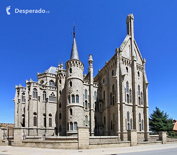 Biskupský palác ve španělském městě Astorga (León - Španělsko)