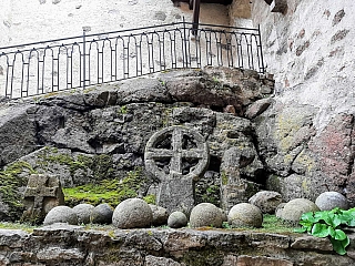 Nádvoří hradu Loket (Česká republika)