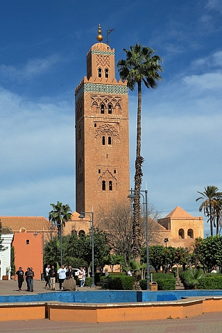 Koutoubia Mosque v Marrákeši (Maroko)