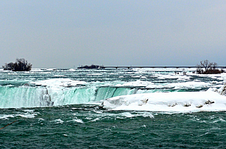 Ledové Niagarské vodopády (Kanada)