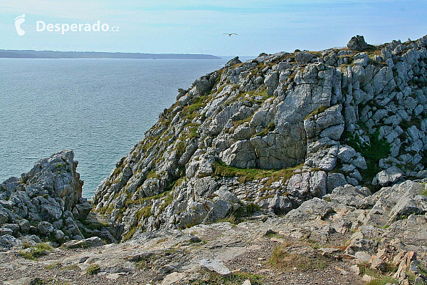 Pointe de Pen-Hir na poloostrově Crozon (Bretaň - Francie)