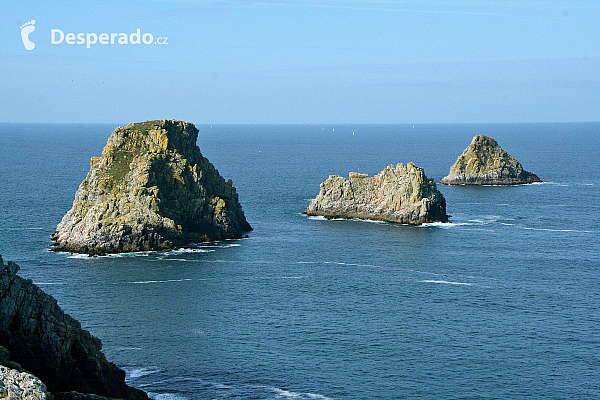 Pointe de Pen-Hir na poloostrově Crozon (Bretaň - Francie)