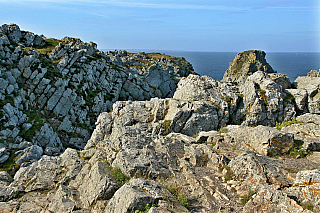 Pointe de Pen-Hir na poloostrově Crozon (Bretaň - Francie)