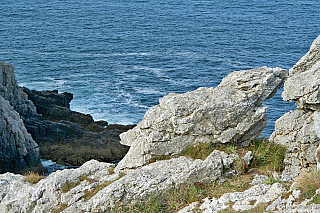 Pointe de Pen-Hir na poloostrově Crozon (Bretaň - Francie)