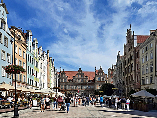 Dlouhý trh v Gdaňsku (Polsko)