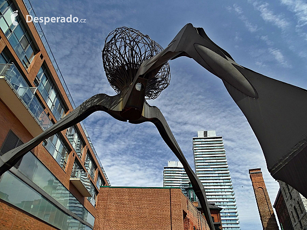 Historická čtvrť The Distillery District v Torontu (Ontario - Kanada)