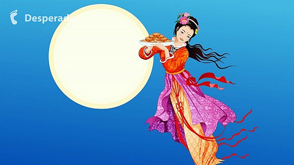 Bohyně Chang E - oslava Svátek středu podzimu (Tchaj-wan)