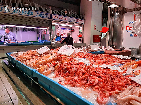 Tržnice Mercado Central v Alicante (Autonomní společenství Valencie – Španělsko)